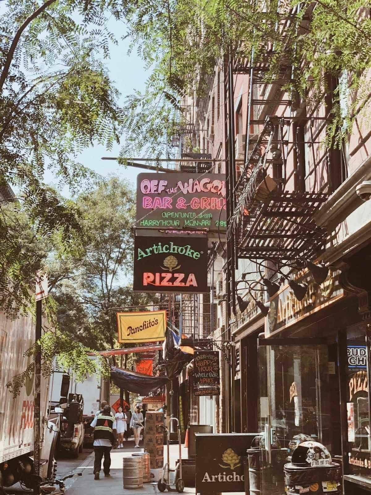 A Street in Greenwich Village, New York