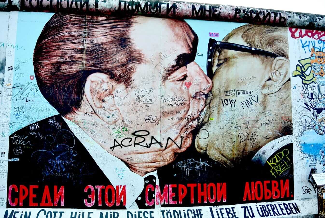 Berlin Wall Kissing