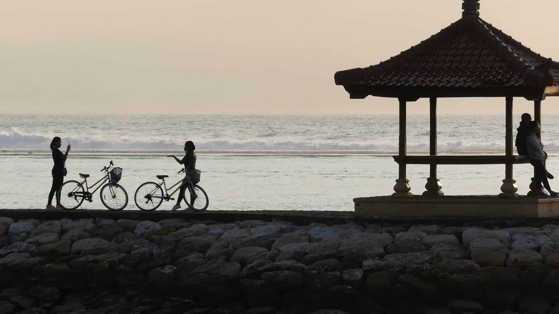 Bicycling in Bali, Indonesia