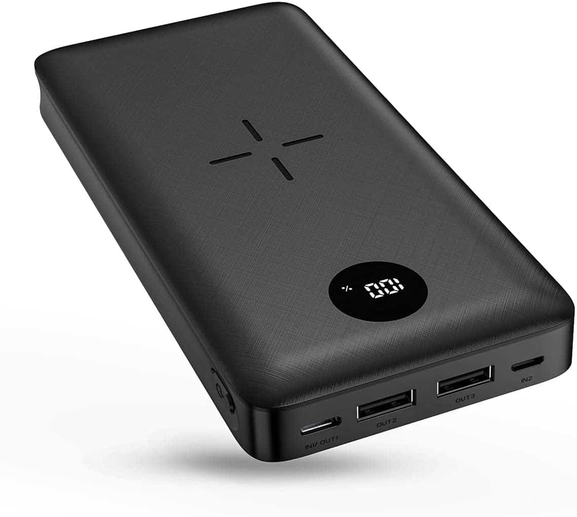  MINRISE Portable Charger 30000mAh, Power Bank Solar