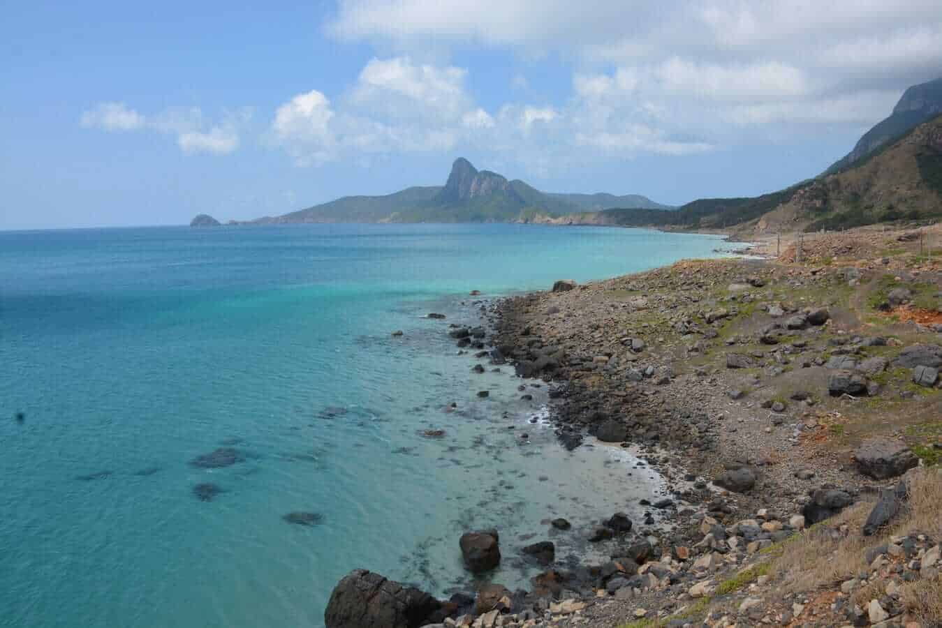 Cape of Mui Ca Map from Con Dao, Vietnam