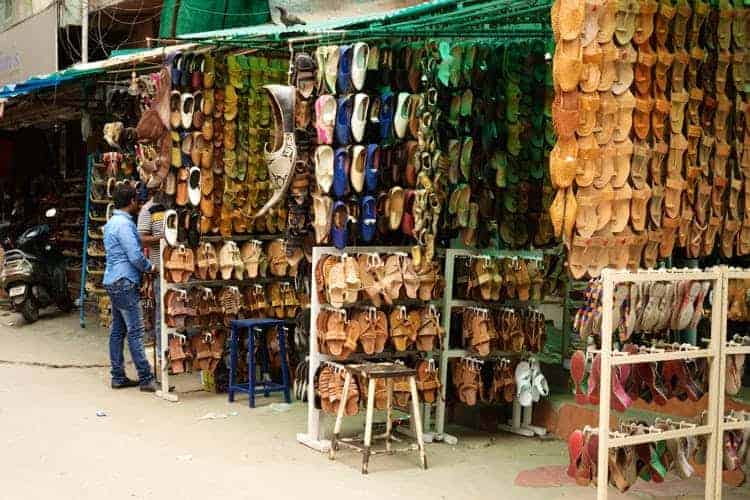 Commercial Street in Bangalore