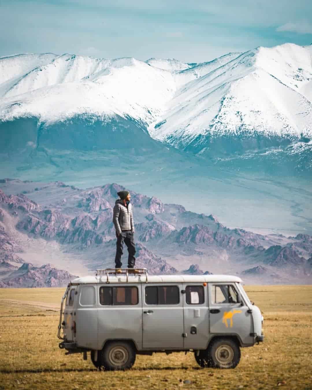 Driving in Mongolia