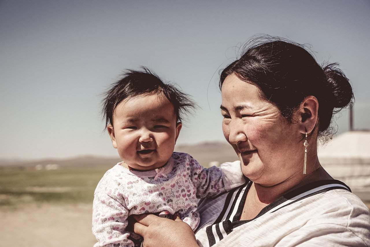 Family in Mongolia