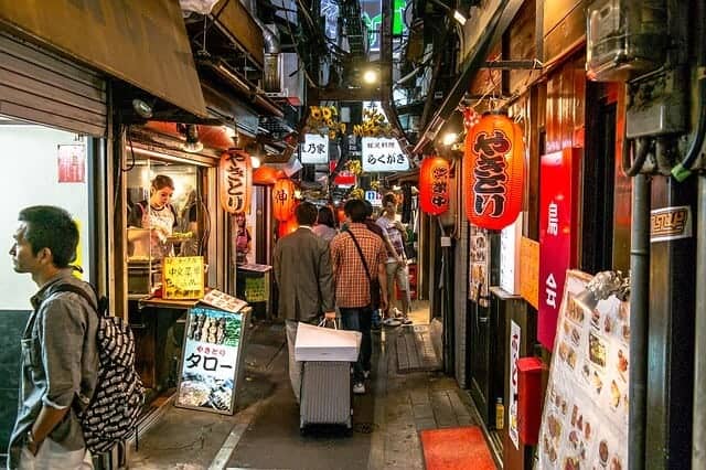 Golden Gai neighbourhood in Tokyo