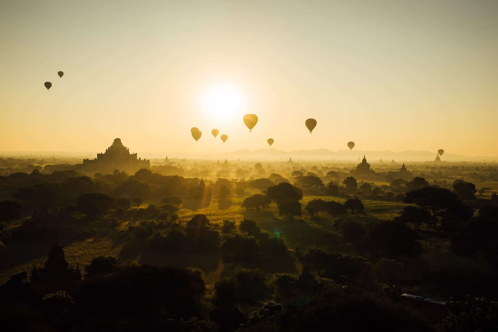 Hot air balloon , Myanmar (Burma)