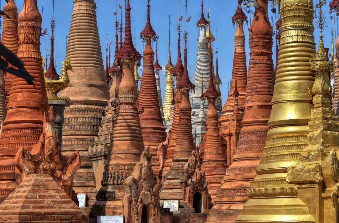 Inn Thein monastery, Inle lake, Myanmar