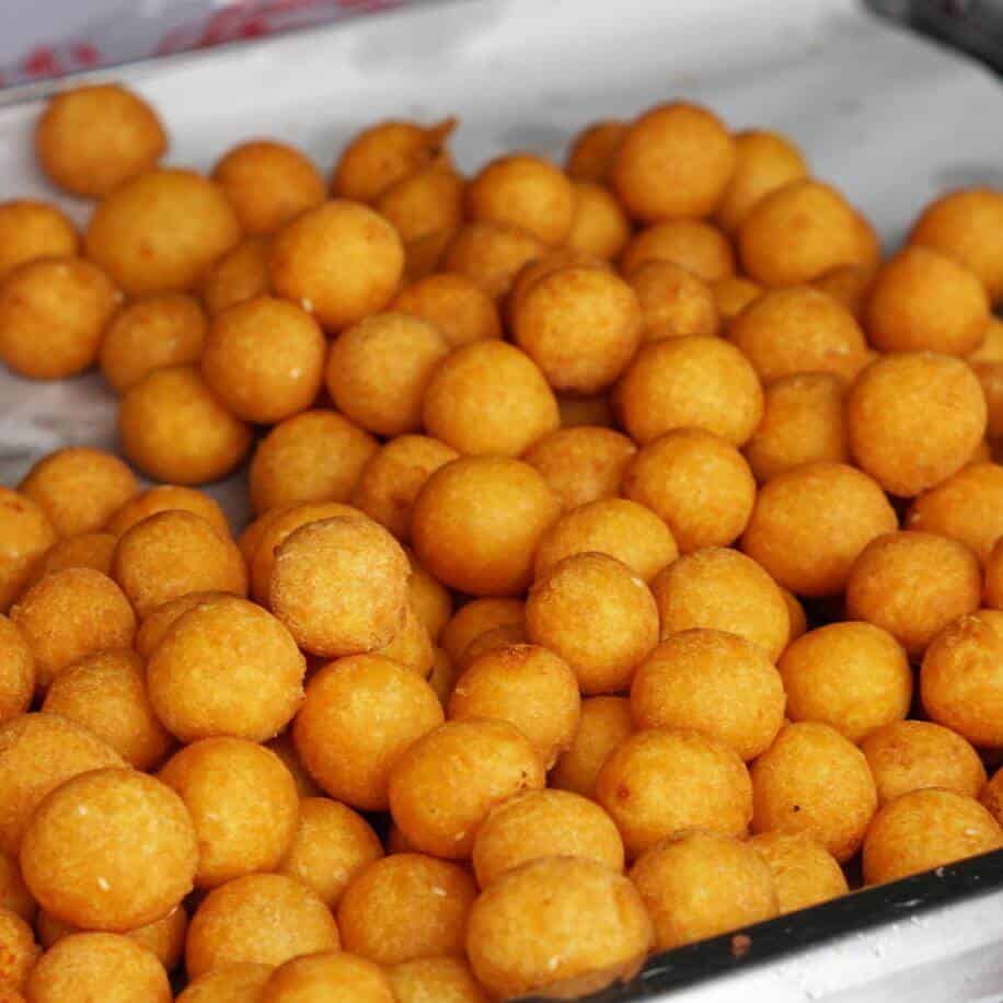 Kanom Kai Nok Krata_Sweet Potato Balls