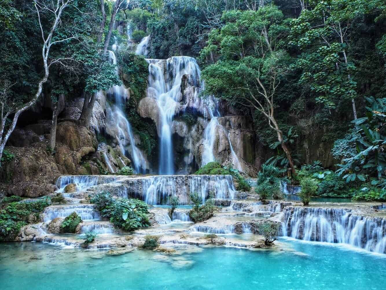 Kuang Si waterfall, Luang Prabang, Laos
