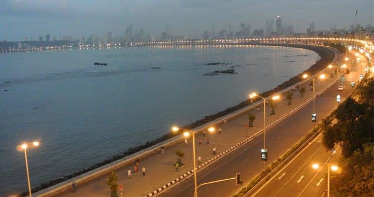 Marine Drive in Mumbai