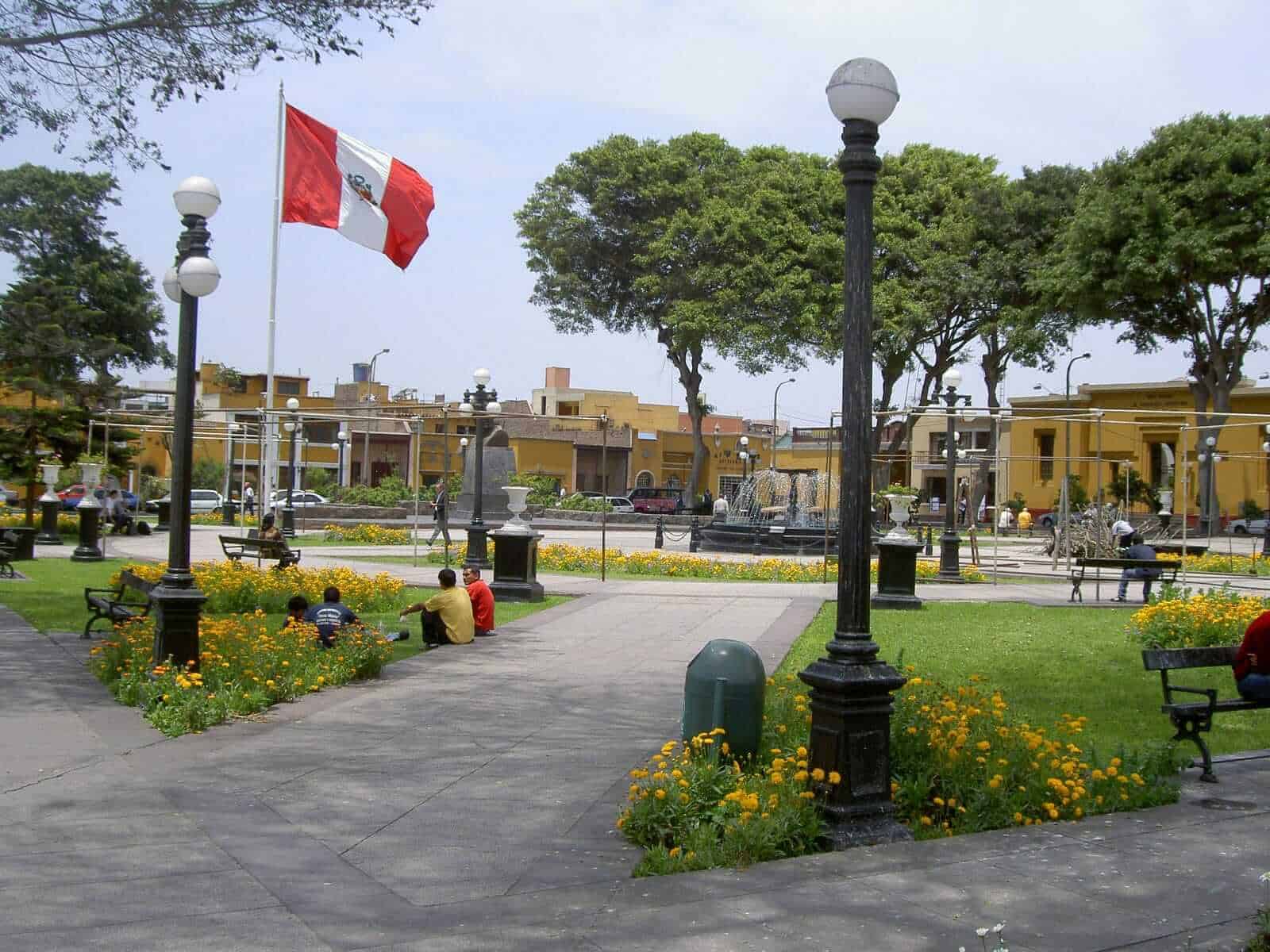 Plaza Principal de Pueblo Libre in Lima, Peru