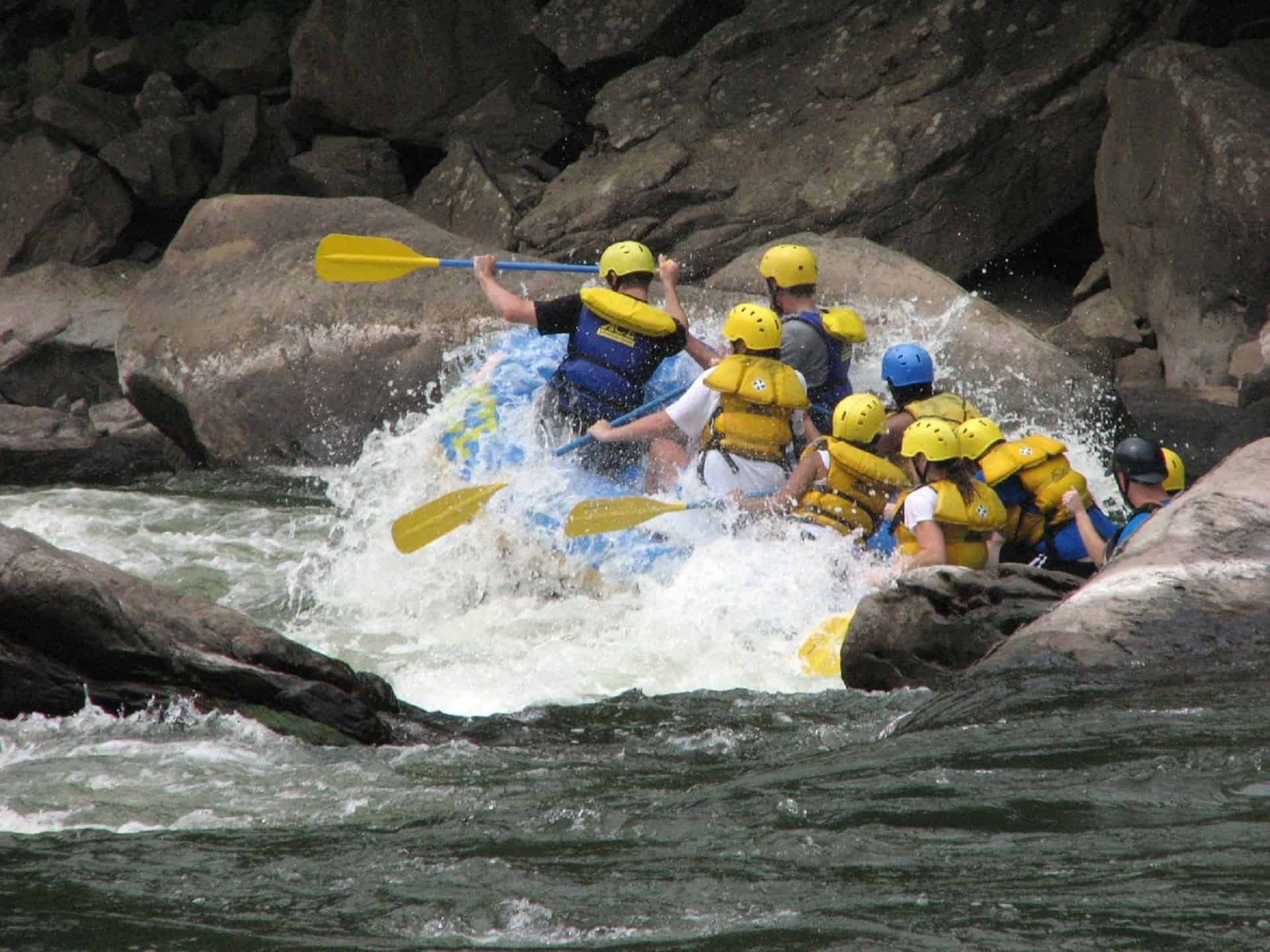 Rafting at Beas river, Kullu, India