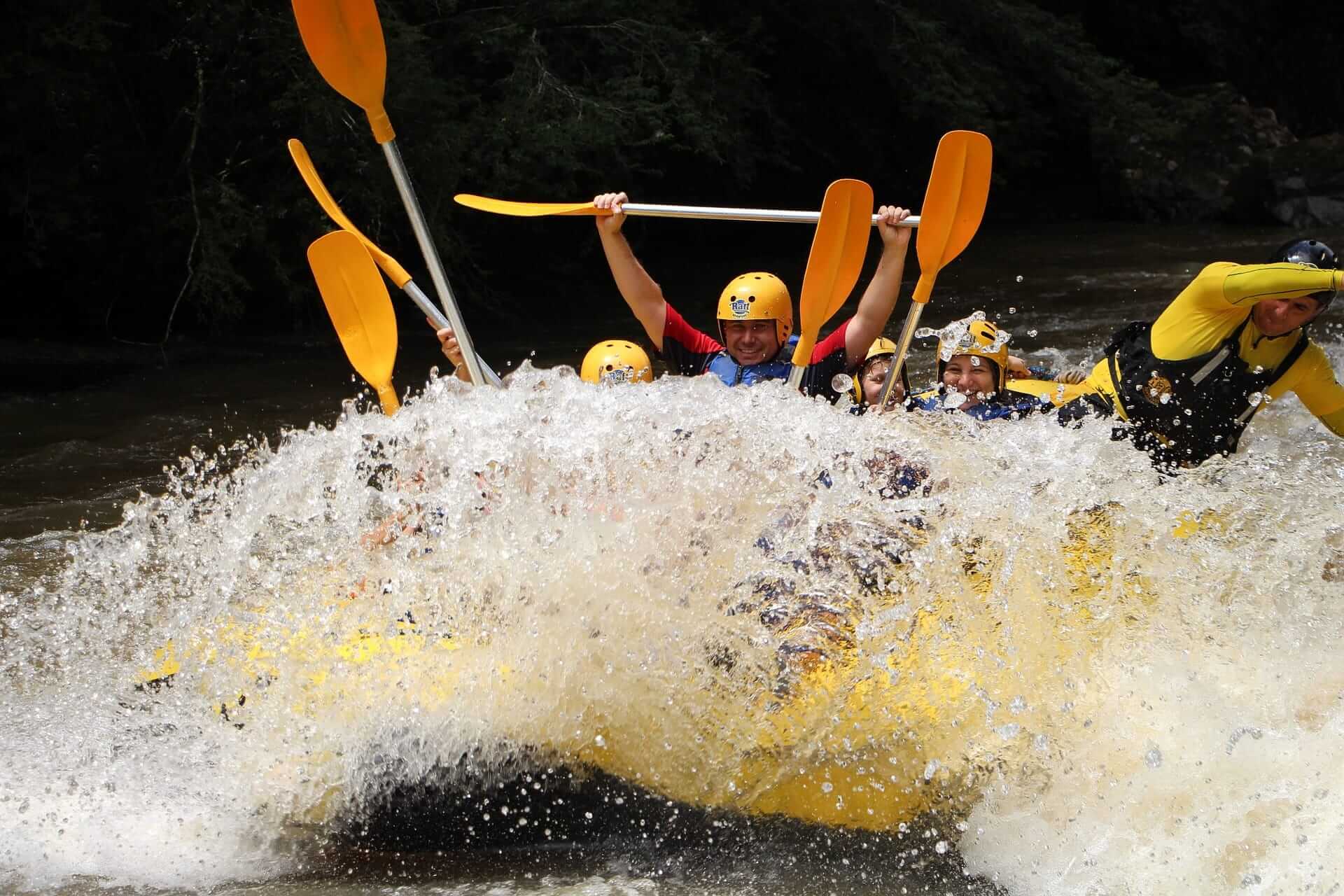 Rafting at Ganga river, India