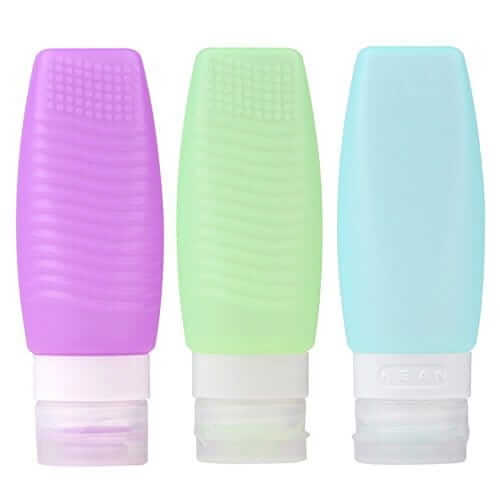 Refillable silicone Travel Bottles Set