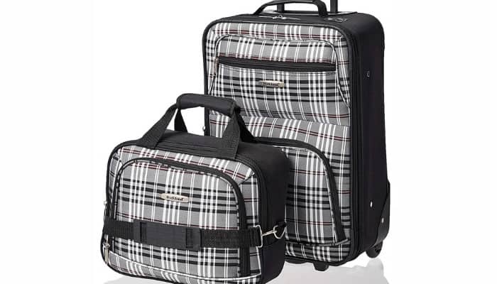 Rockland Fashion Softside Upright Luggage Set