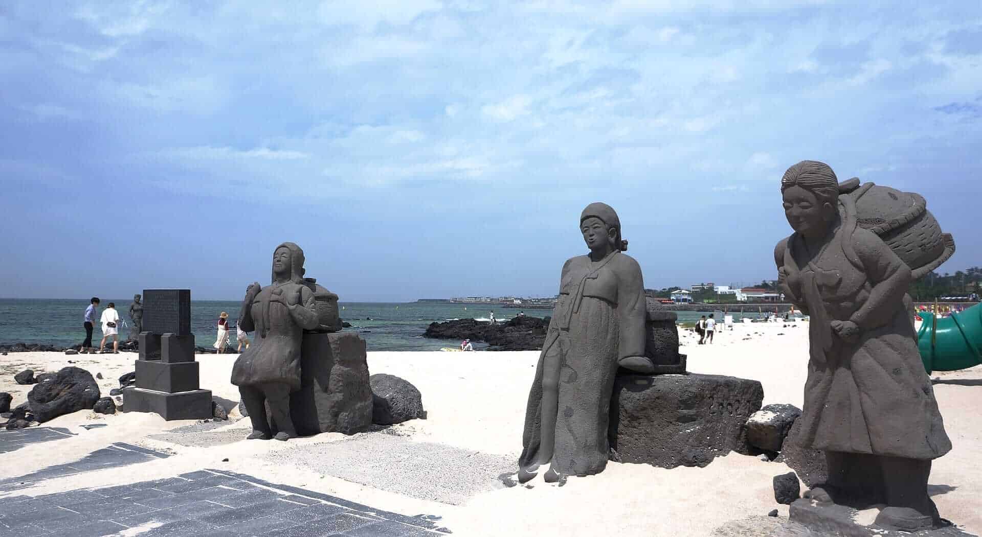 Statues at Jeju Island