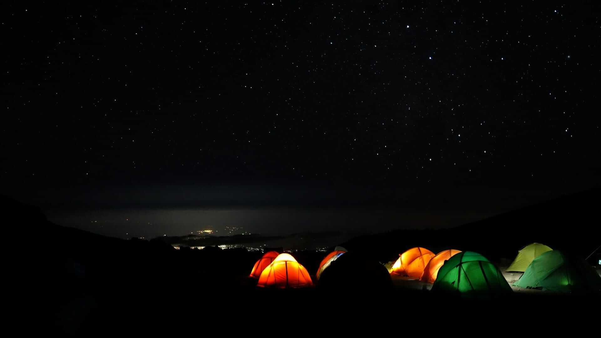 Tents in Mount Kilimanjaro - Camp Barranco