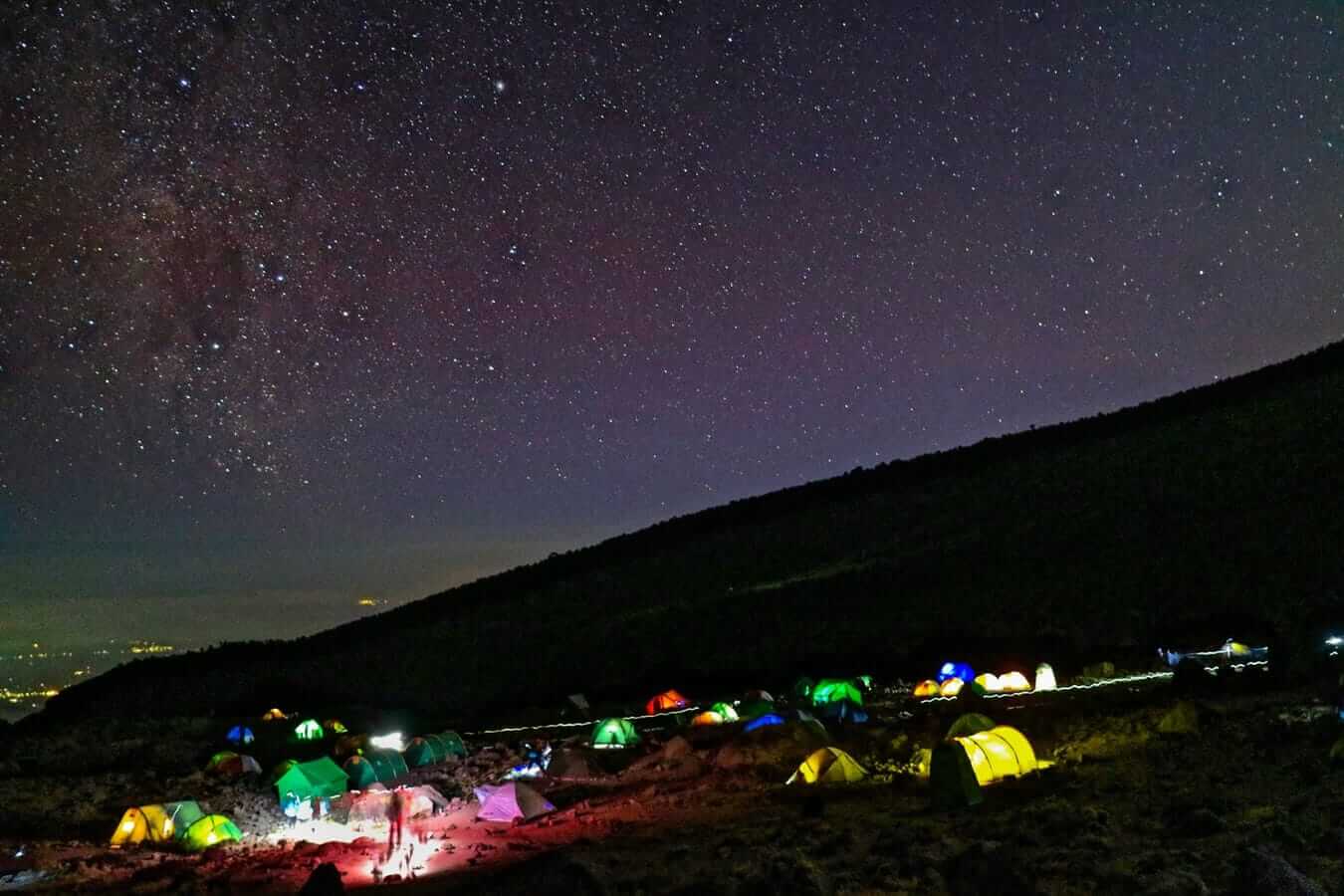 Tents at base camp Mount Kilimanjaro