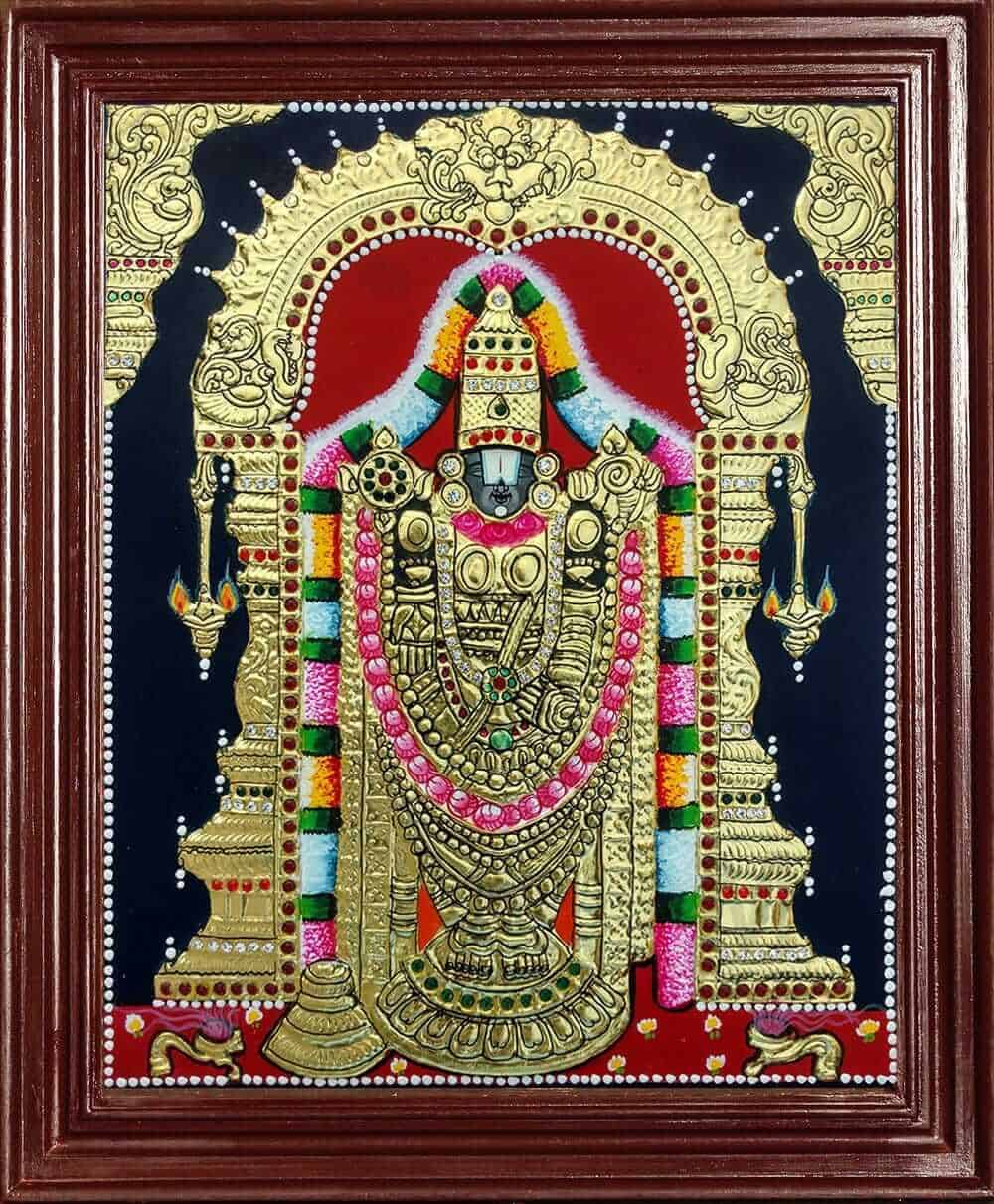 Tirupathi Balaji Tanjore Painting