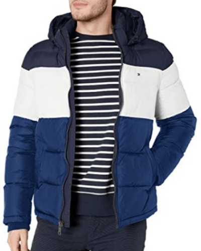 Tommy Hilfiger Mens Hooded Puffer Jacket