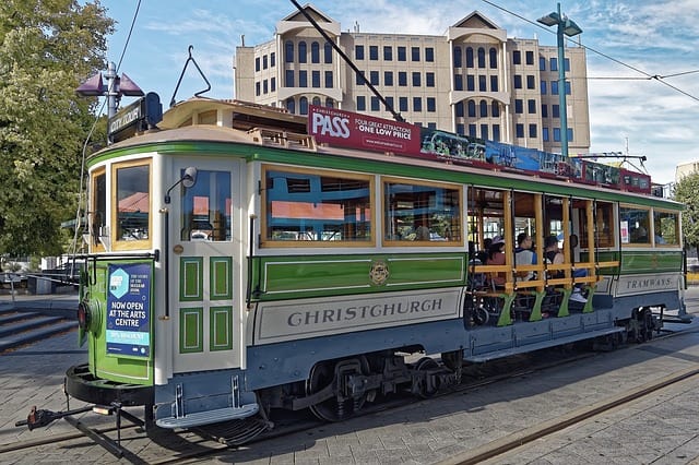 Tram in Christchurch, New Zealand