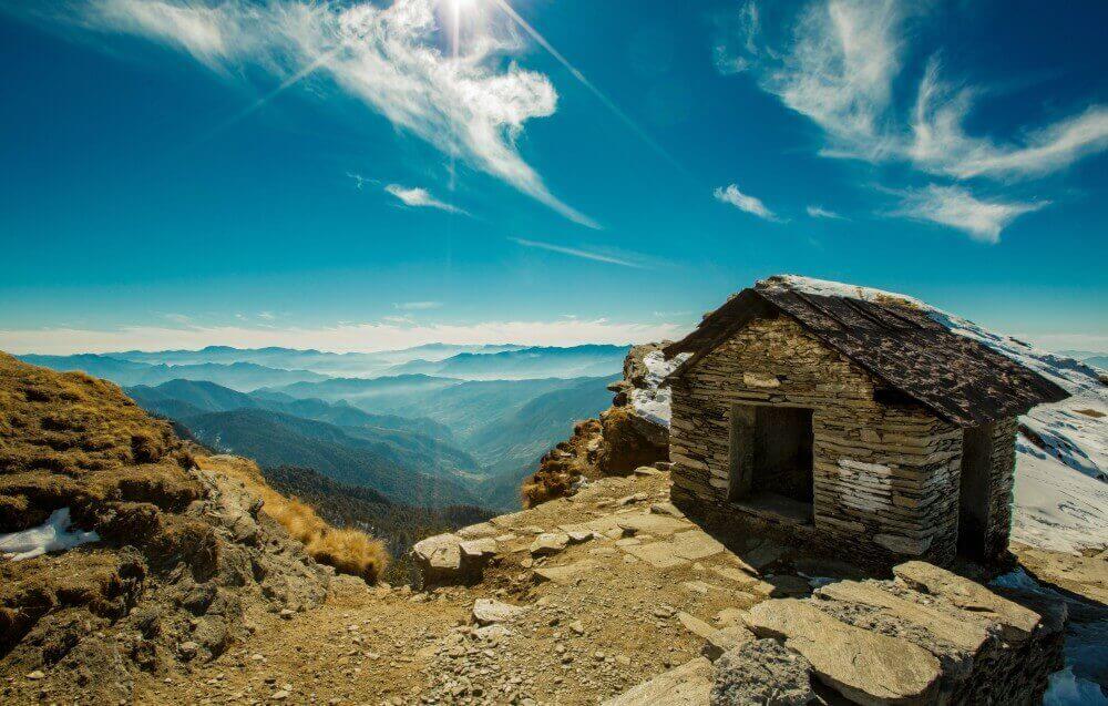Uttarakhand set amongst the Himalayas in India