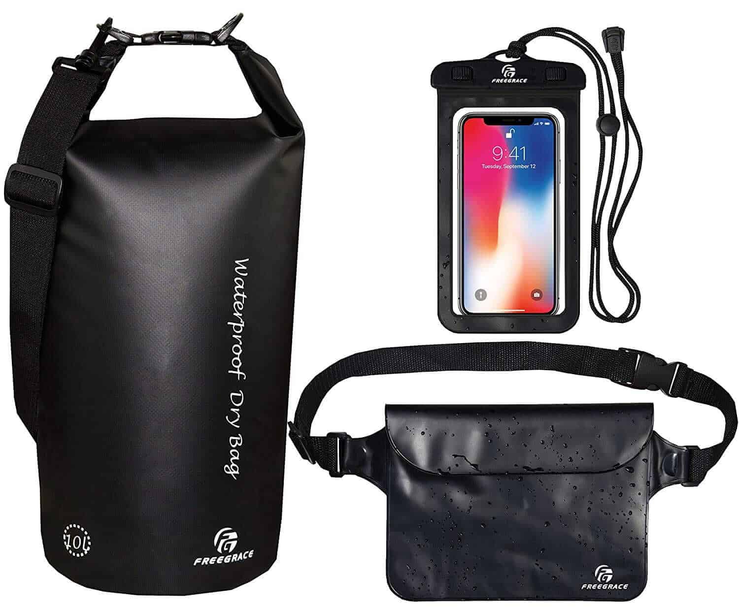 Waterproof dry bag and pouch