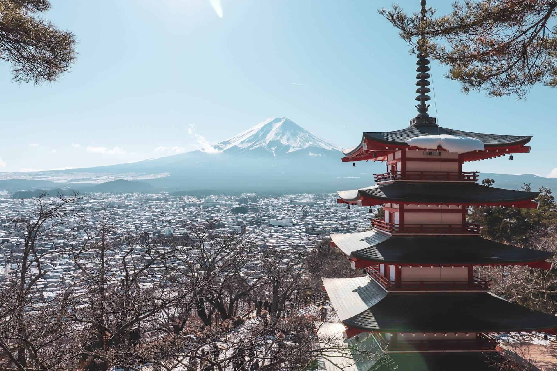 Yamanashi, Japan in a campervan