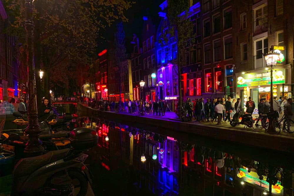 Red Light District Amsterdam smell of a country