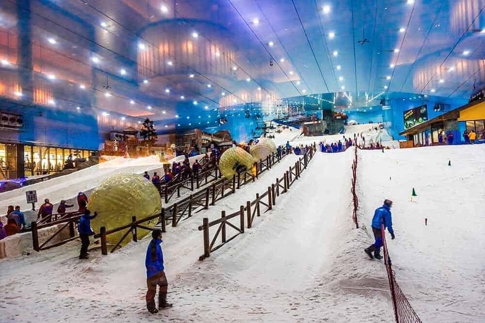 Skiing in the warm weather? It's possible in Dubai!