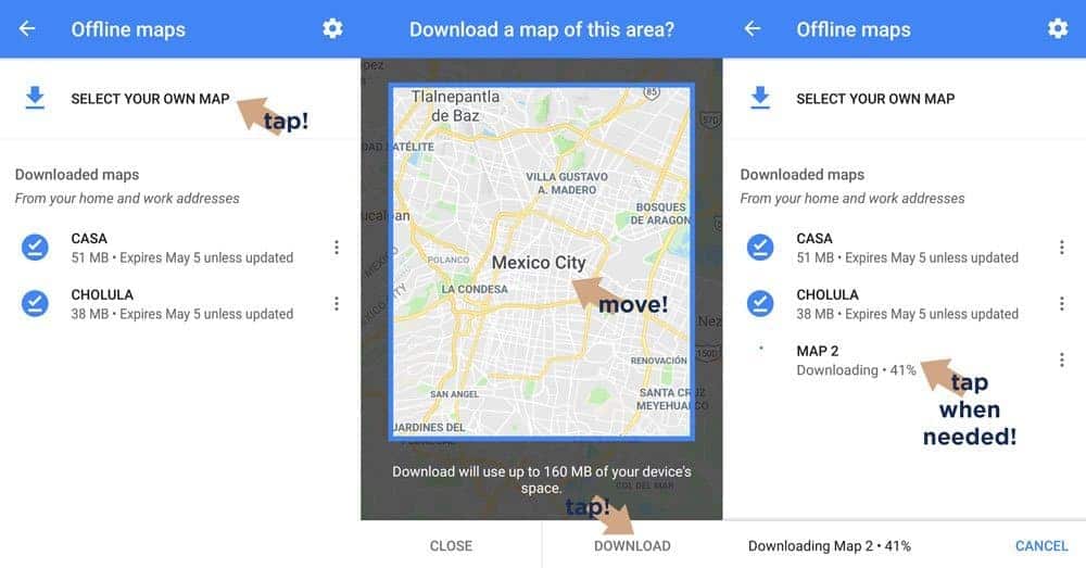 how-to-save-map-on-your-phone-talk-travel-app