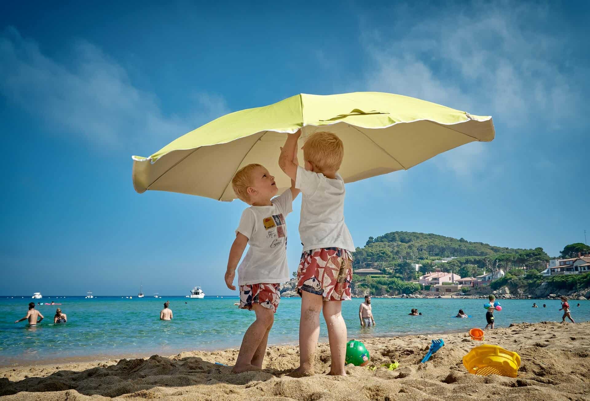 kids at beach