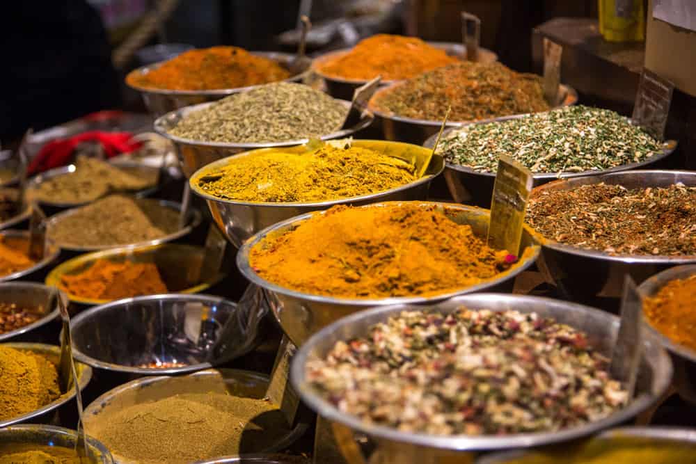 Spices in market