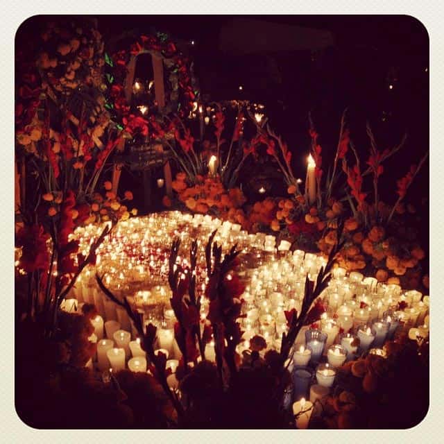 Ofrenda in Tzintzuntzan Día de Muertos